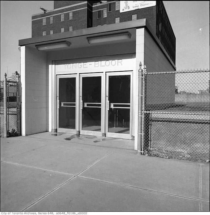 1966 - Entrances and mezzanine to Yonge and Bloor Station 2