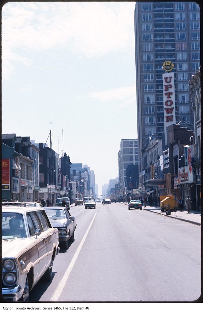 1970-1975 - Yonge Street looking south from Bloor