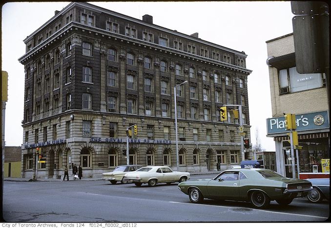 1971 - February - Yonge Street and Bloor Street East, northeast corner