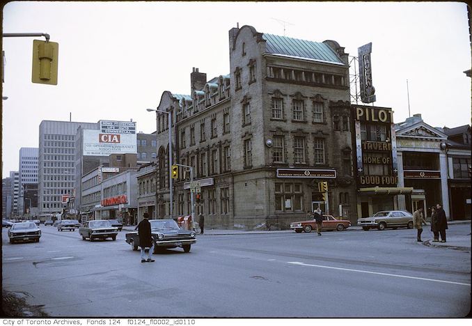 1971 - February - Yonge Street and Bloor Street West, northwest corner