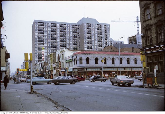 1971 - February - Yonge Street, looking south toward Bloor Street