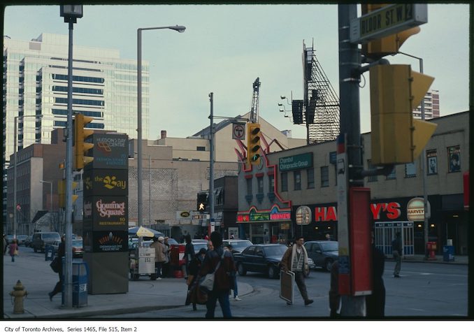 1983 - 1989 - Bloor and Yonge looking east