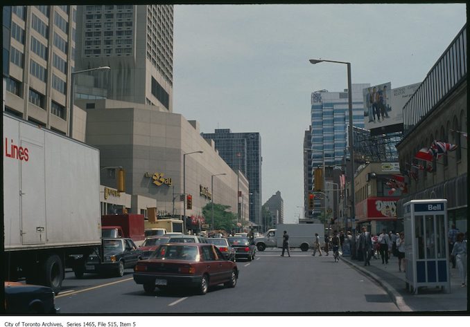 1983 - 1989 - Bloor looking east to Yonge