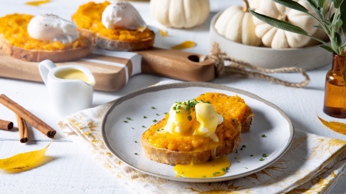 Poached Egg Maple Roasted Squash