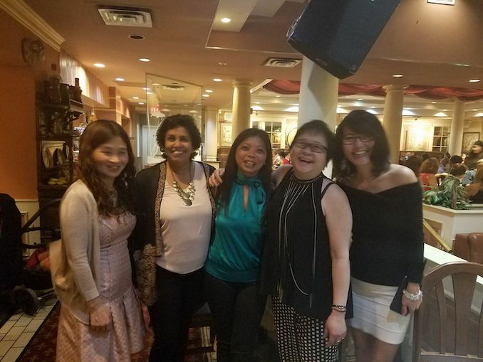 Shirin Ariff - Joyful reunion moments with school friends. We went to school together in India and our friendship is over 40 years old but when we meet, our giggles sound not a day more than when were 16! - (L to R) Nancy, Me, Tracy, Paulina and Queenie 