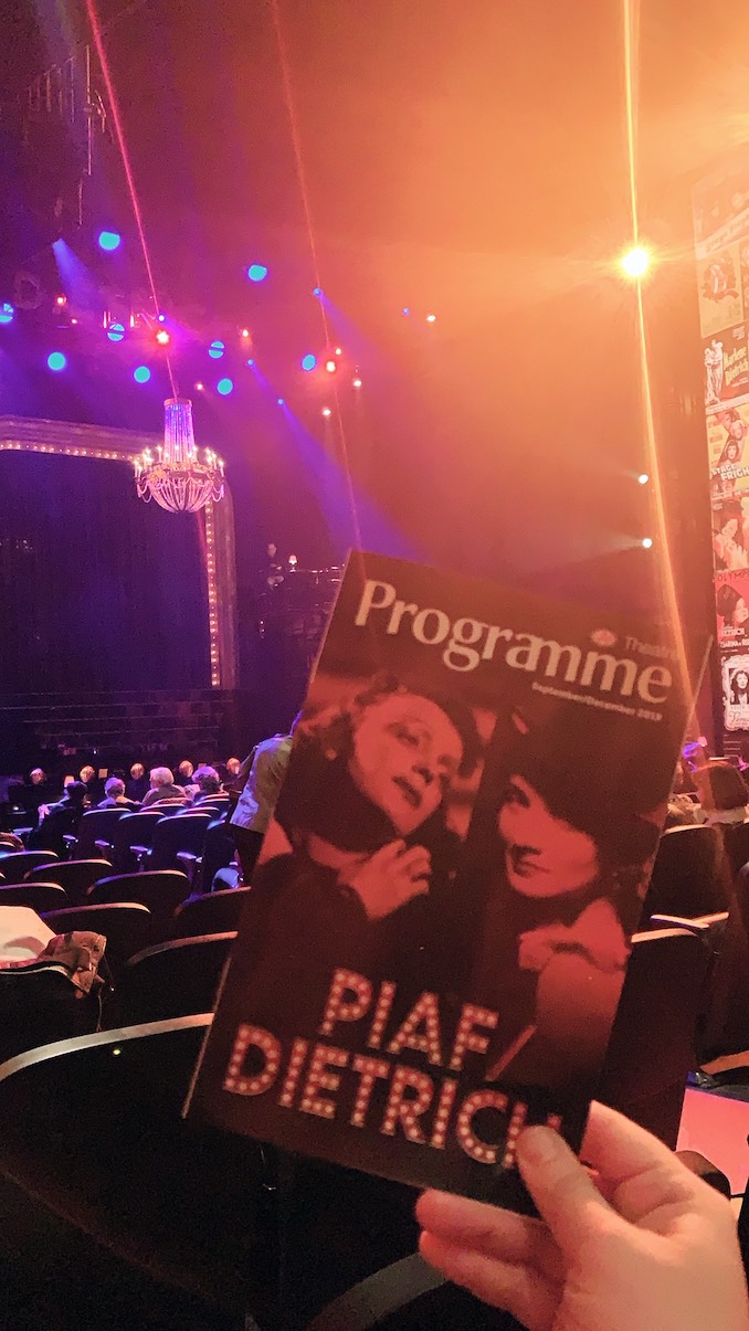 I love going to see live shows and theatre with my Mom. Piaf/Dietrich is one of many Mirvish shows I’ve seen so far in 2019!