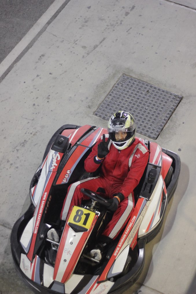 Like I said, I gotta need for speed. Bahrain International Karting Circuit.