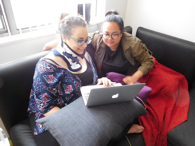 Ophira Calof - Pretty much every script I’ve been involved with has been written on this couch. It’s also our production team’s office.