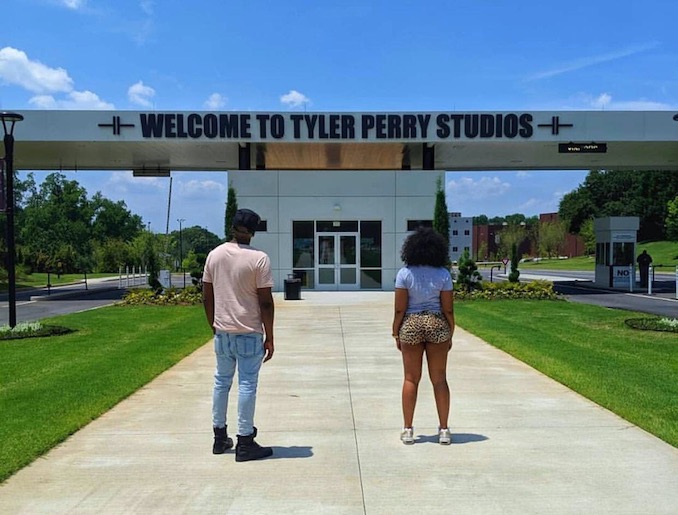 Troy Crossfield - Sheronna and I at Tyler Perry studios dreaming big