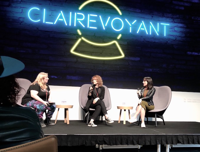 Annie Briggs - Doing press for Season 1 of my show CLAIREvoyant, with my co-creator Natasha Negovanlis - we were invited out to the YouTube headquarters in L.A. to speak about queer representation and digital series development.