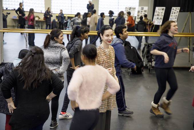 Co-Artistic Director Jeannette Lajeunesse Zingg teaching students from the Deaf and Hard-of-Hearing community in Opera Atelier’s Making of an Opera program.