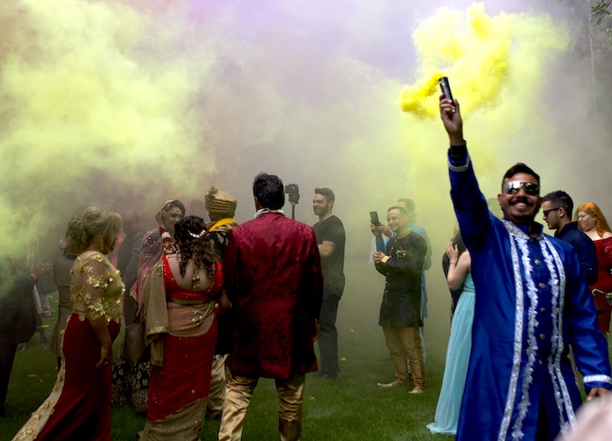 A shot Wade Muir captured while we filmed and photographed a Indian/Hindu – Mexican/Catholic fusion wedding.