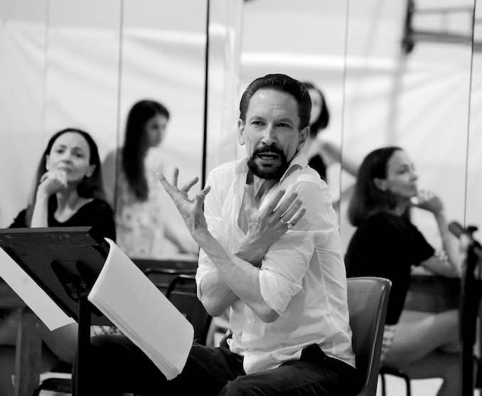 Marshall Pynkoski in Pesaro_Amati Bacciardi: Marshall Pynkoski in rehearsal at the Rossini Opera Festival in Pesaro, Italy.