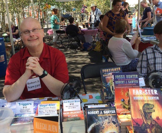 Gotta move those books! At Word on the Street at Harbourfront Centre.