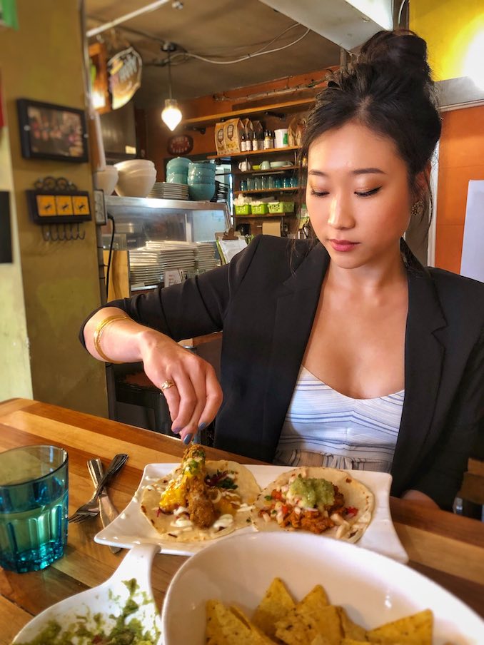 I love going out for food and enjoying a good meal with friends. It’s the best way to catch up, hang out and try new places. Plus tacos, I love tacos.