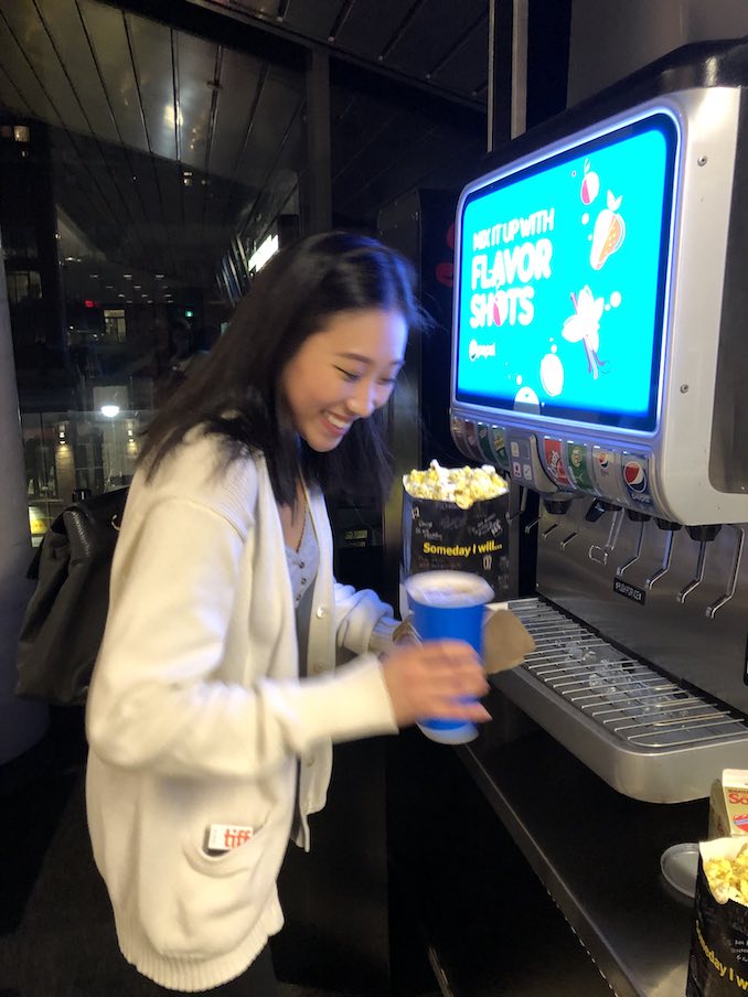 I love going to the movies and watching it on the big screen. I try to go as often as I can to catch most of the movies that are out. Also, movie theatre popcorn is my ultimate weakness.