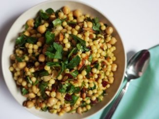 Saffron Pearl Couscous Salad