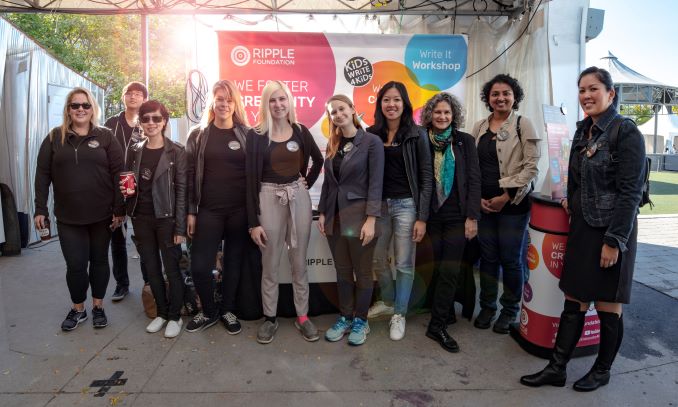 The Ripple Foundation Team at Word on The Street, 2018.