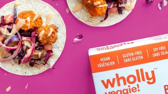 Buffalo Cauliflower Tacos With Roasted Eggplant from Wholly Veggie