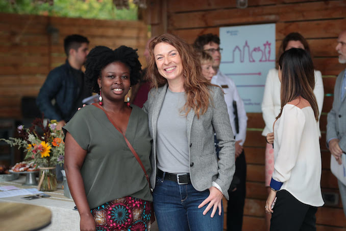 Leticia Deawuo, Director of Black Creek Community Farm and Hannah Parish, General Manager of Lyft, Ontario.