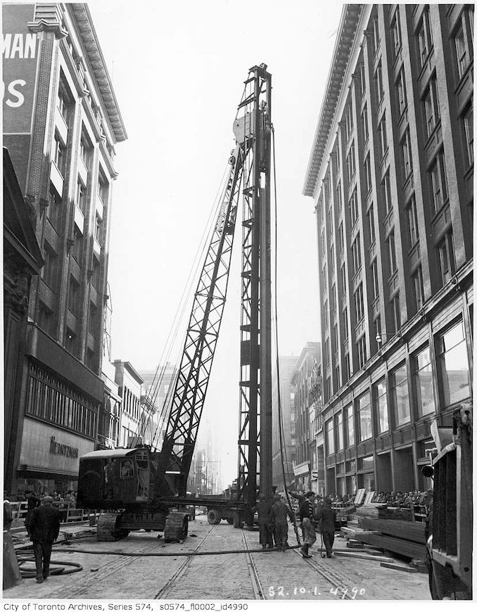 1949 - Yonge Street subway construction