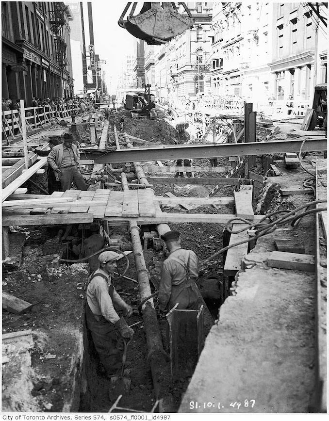 1949 - Yonge Street subway construction
