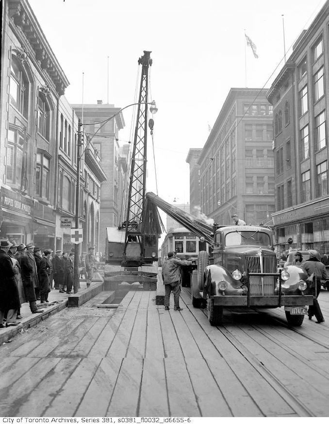 1950-March 16-Underground construction near Queen Street