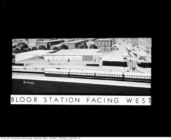 1960-June 16-Artist's renderings of subway stations : by Sigmund Serafin