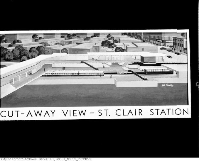 1960-June 16-Artist's renderings of subway stations : by Sigmund Serafin