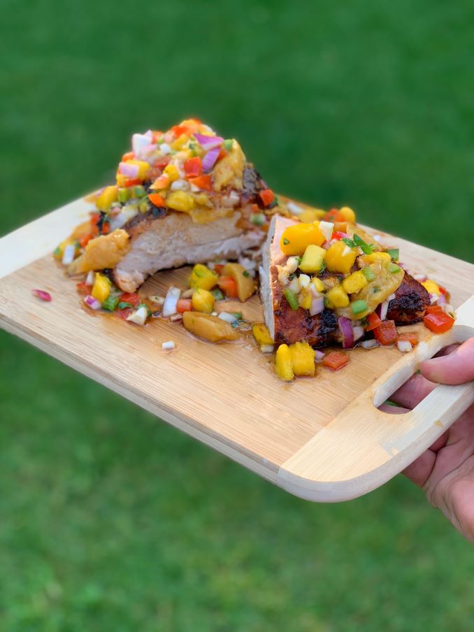 Mango Habanero BBQ Grilled Turkey Breast