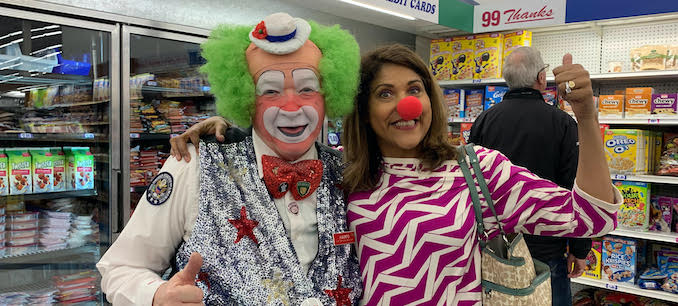 With a clown friend I found in Palm Springs 