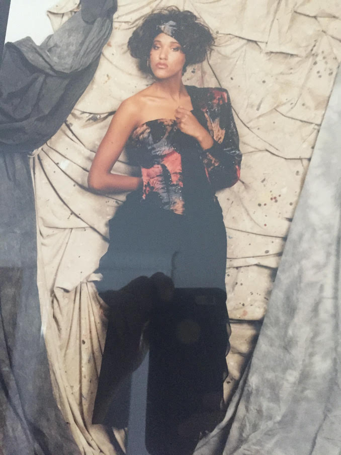 THIS is from 20 years ago when I was MC and promoting my friend Gloria Leach as a designer since she made the dress for the occasion I had it as the program cover then I would promote her through out the evening.