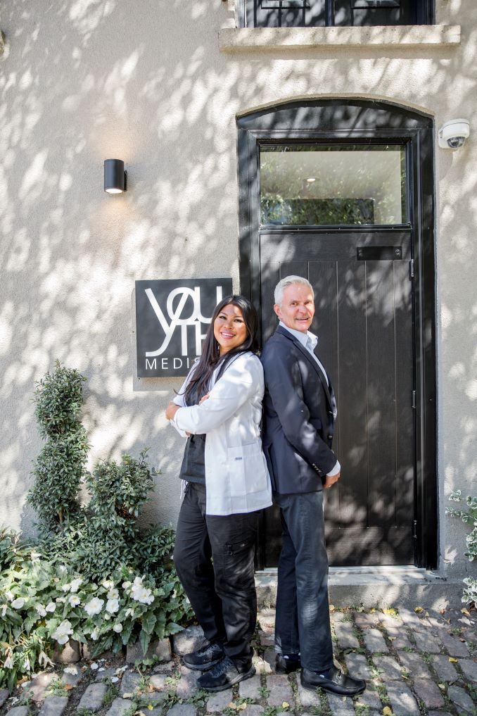 Michelle Mag-Iba, Clinic Director and Partner of Youth MediSpa and Les Tomlin, CEO 