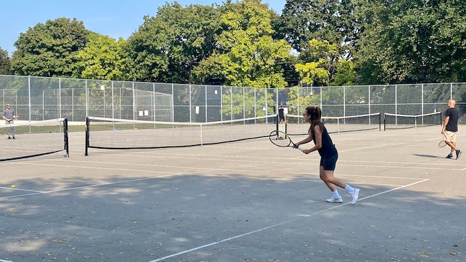 I’ve been playing a lot of tennis lately. I used to play as a kid and on my high school team but I’ve picked it up again as a COVID safe way of seeing friends and exercising at the same time.