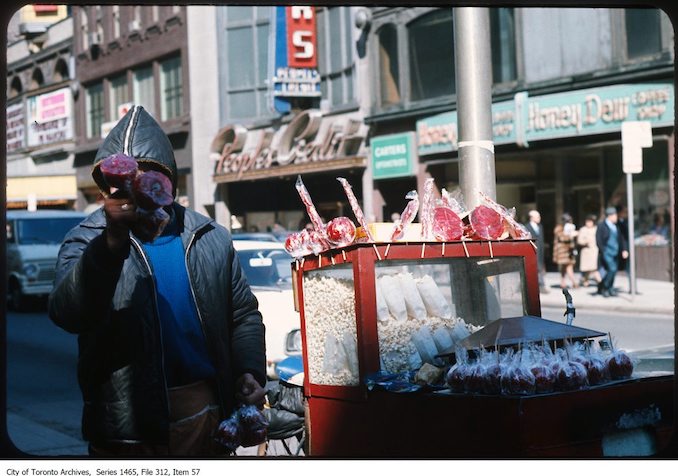 1972 - Street vendor, Yonge