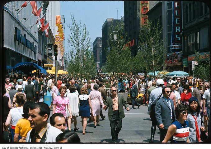 1972 - Yonge Street pedestrian mall 