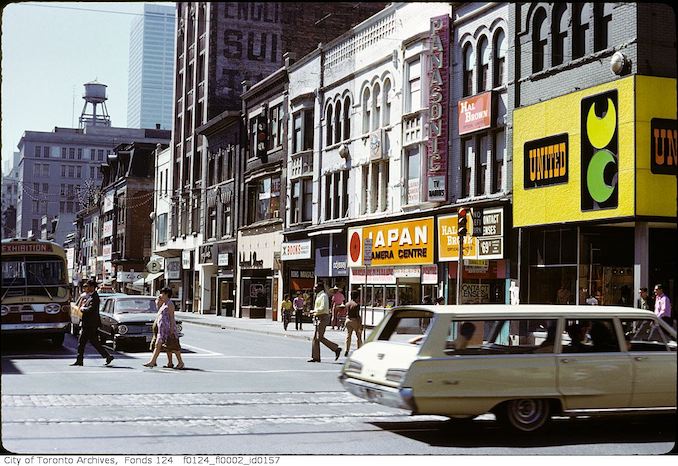 1972 - Yonge Street, west side, south from Dundas Street