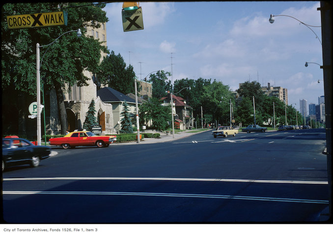 1973 - View of Yonge Street and Lawton Boulevard, north of St. Clair