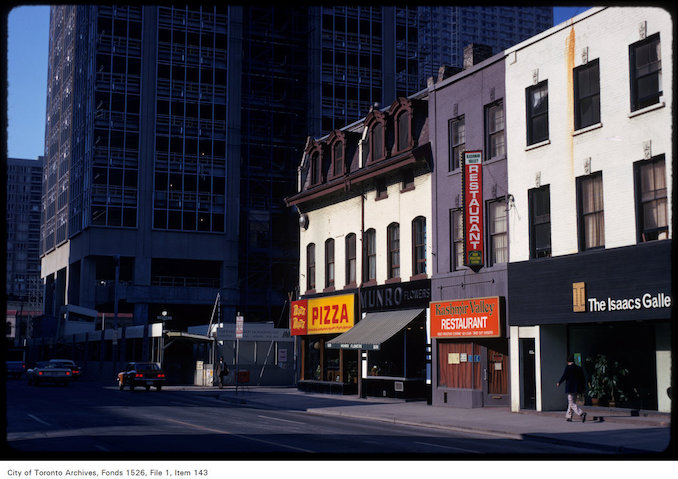 1973 - View of west side of Yonge Street, view south to Cumberland Street