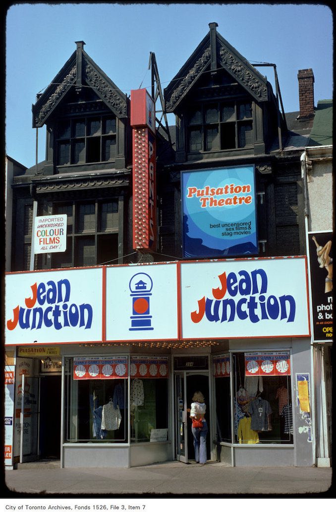 1974 - View of Jean Junction on Yonge Street, south of Gerrard