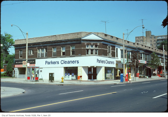 1974 - View of the corner of Yonge Street and Delisle Avenue