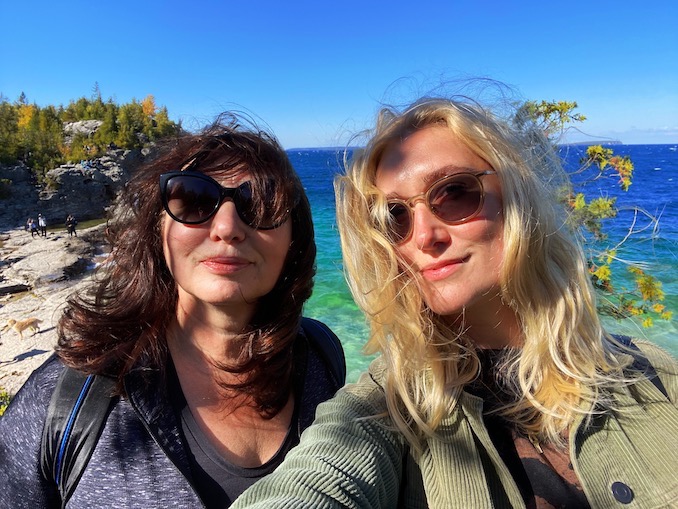 What I do in my time between gigs and shoots is just as important to me: it’s a time to decompress so new inspiration has room to grow. Because of COVID, I’ve been staying closer to home and exploring the beautiful province of Ontario. My mom, Valentyna, and I do a lot of hiking together.