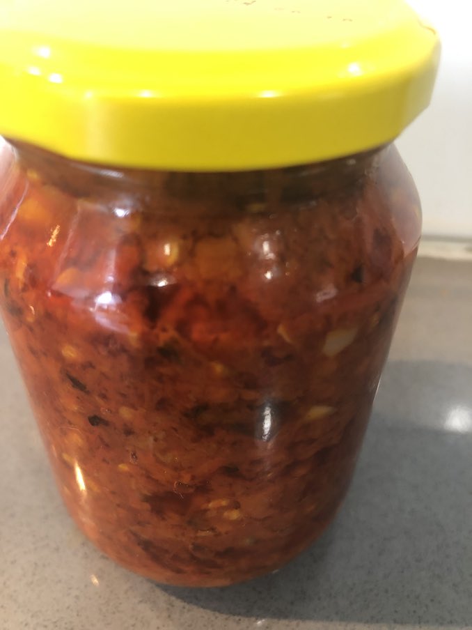 I can never get enough spice. I make an intense chili paste every couple of months.