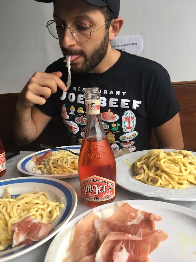 This is a very regular POV for me (when not in lockdown) and a very happy place. Lunch somewhere delightful like Famiglia Baldassare opposite my best pal, Mike. Stomach ache to follow.