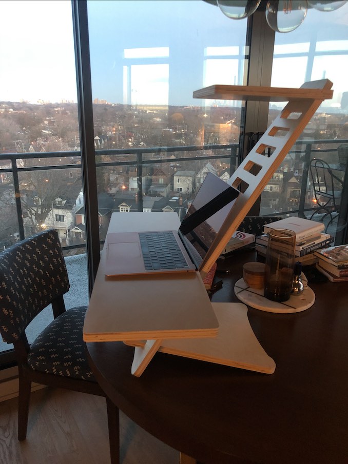 Absolutely swear by this Japanese standing desk from Harmoni for my writing sessions. I’ve recently read about the negative health effects of extending sitting - which has basically been my entire COVID.