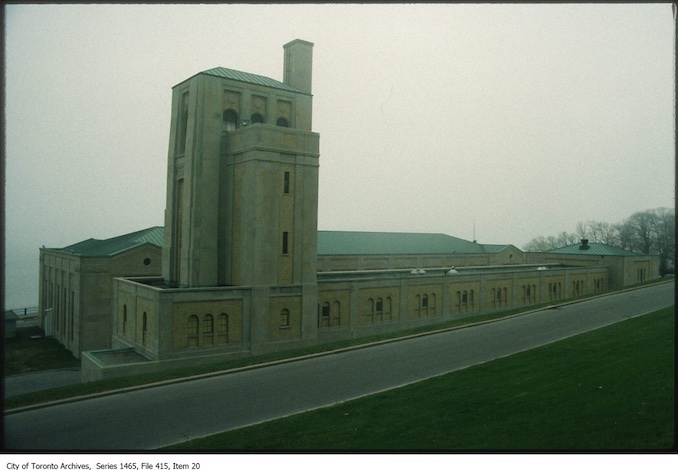 1980s - R.C. Harris Water Filtration Plant looking south