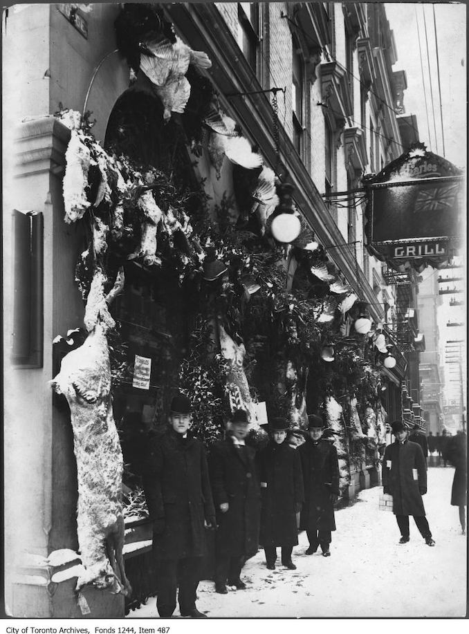 1908 - Christmas display at Old St. Charles Hotel Yonge Street