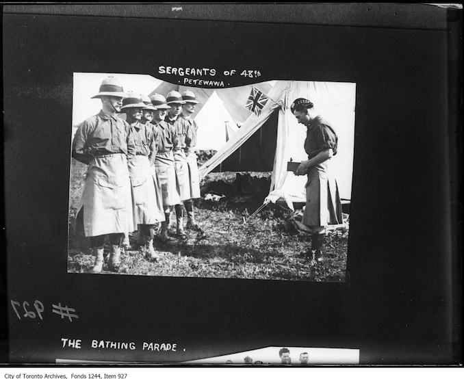 1915-Sergeants of the 48th Highlanders-Petawawa