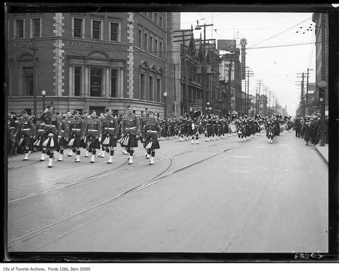 1930-May-Garrison Parade 48th Highlanders