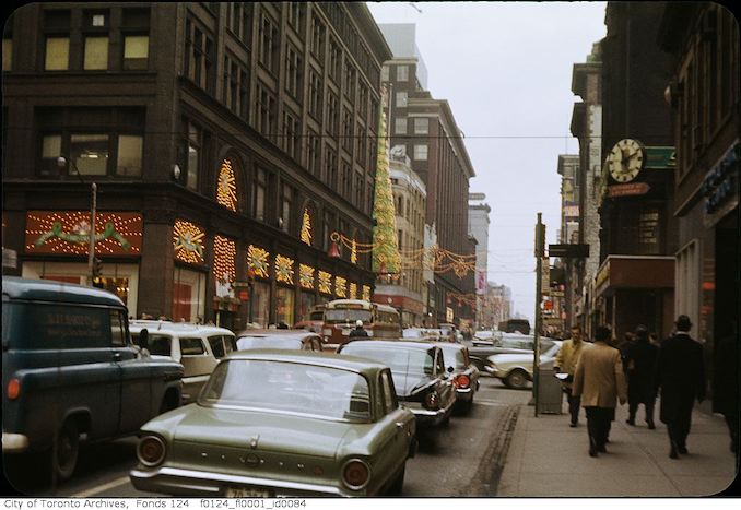 1962-Yonge Street Christmas December